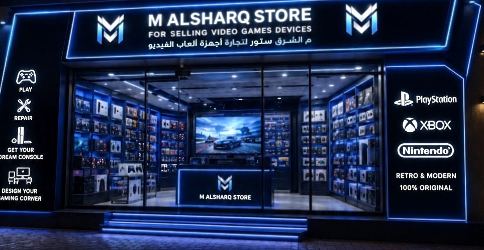The Ajman store at night